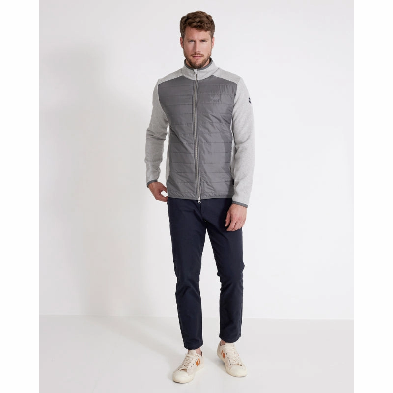Holebrook Peder Windproof Mens Full Zip Jacket - Light Grey Melange Flash Sale Alert Now Instant Savings Deal
