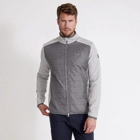 Holebrook Peder Windproof Mens Full Zip Jacket - Light Grey Melange Exclusive Online Discount