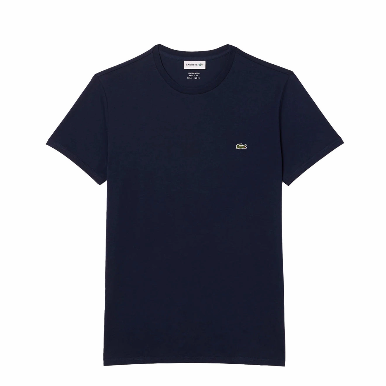 Shop the Best Deals Flash Pick Today Lacoste Crew Neck Pima Cotton T-Shirt Navy Blue