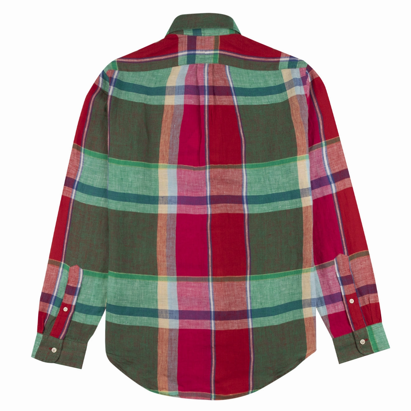 MustHave Steals Hot Deals Today Polo Ralph Lauren L/S Linen Check Shirt Red / Green Multi