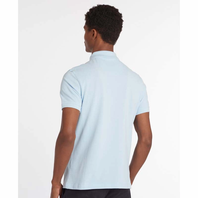 Barbour Original Sports Tailored Fit Mens Polo Shirt - Sky Trending Now Discount