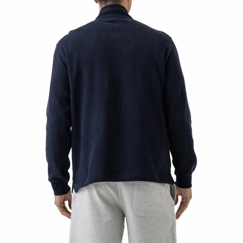Big Sale Today Limited Time Discount Rodd & Gunn Alton Avenue Mens 1/4 Zip Jumper - Eclipse
