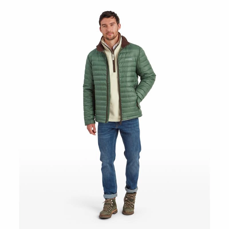 Schoffel Mens Hallaton Down Jacket - Pine Green Shop the Best Deals