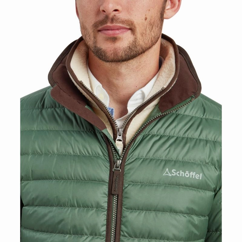 Schoffel Mens Hallaton Down Jacket - Pine Green Hot Savings Alert Limited Stock Hot Deal