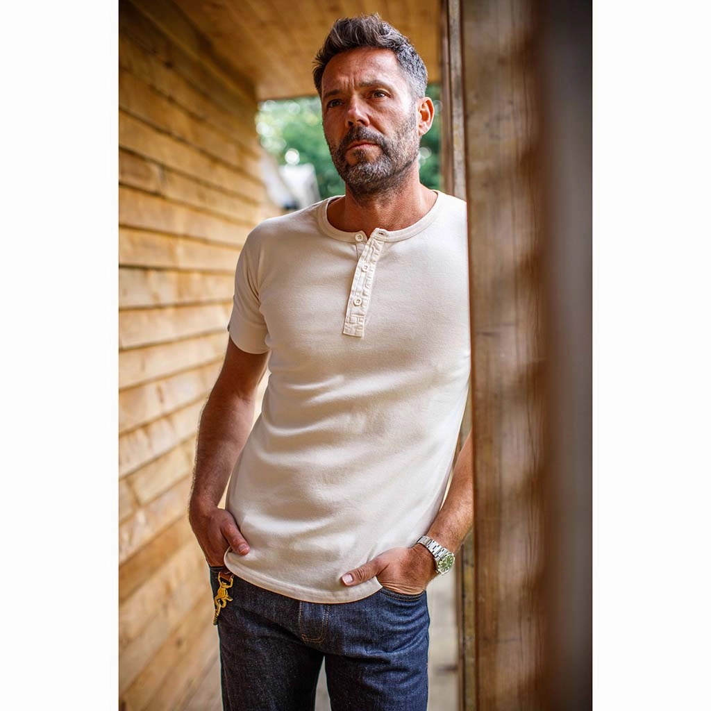 Trending Hot Deal New Elder Henley Short Sleeve Shirt