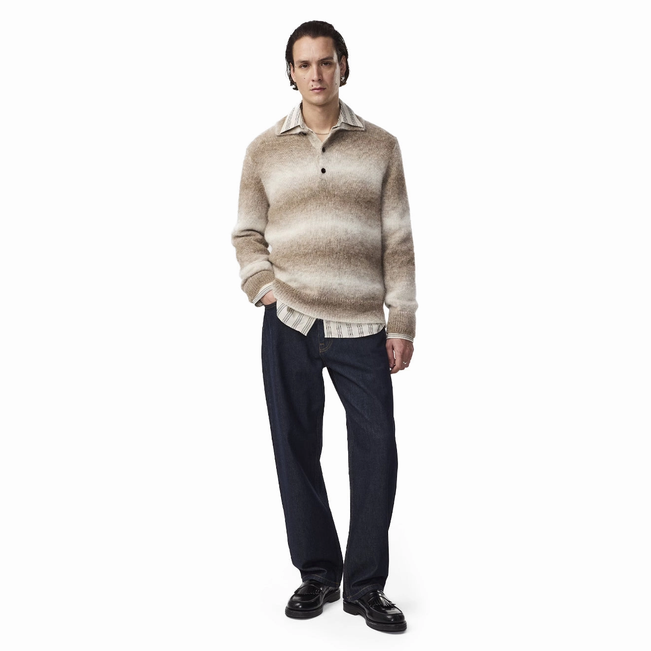 Hot Pick Sale Nn07 Alfie Polo Alpaca Blend Knit Light Camel