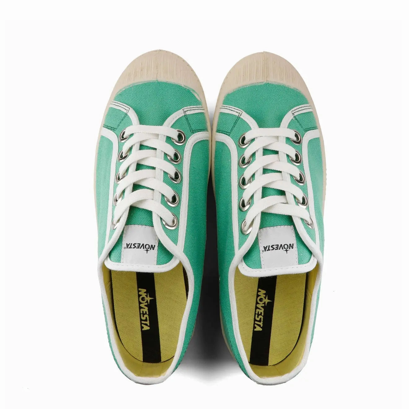 Novesta Star Master Trainer Contrast Piping Green / White / Ecru Best Price Online Trending Now Discount