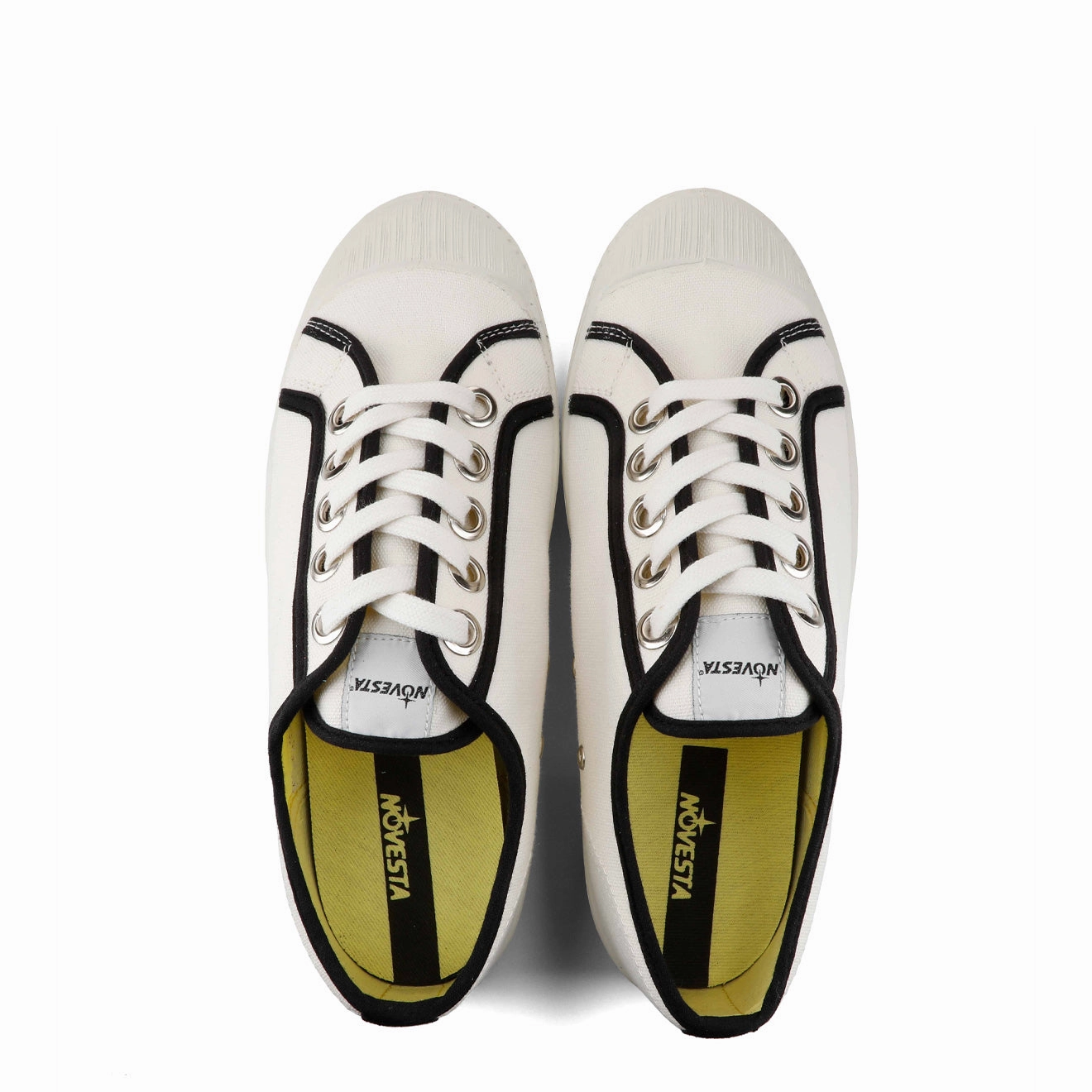 Todays Best Deal Novesta Star Master Trainer Contrast Piping White / Black / White