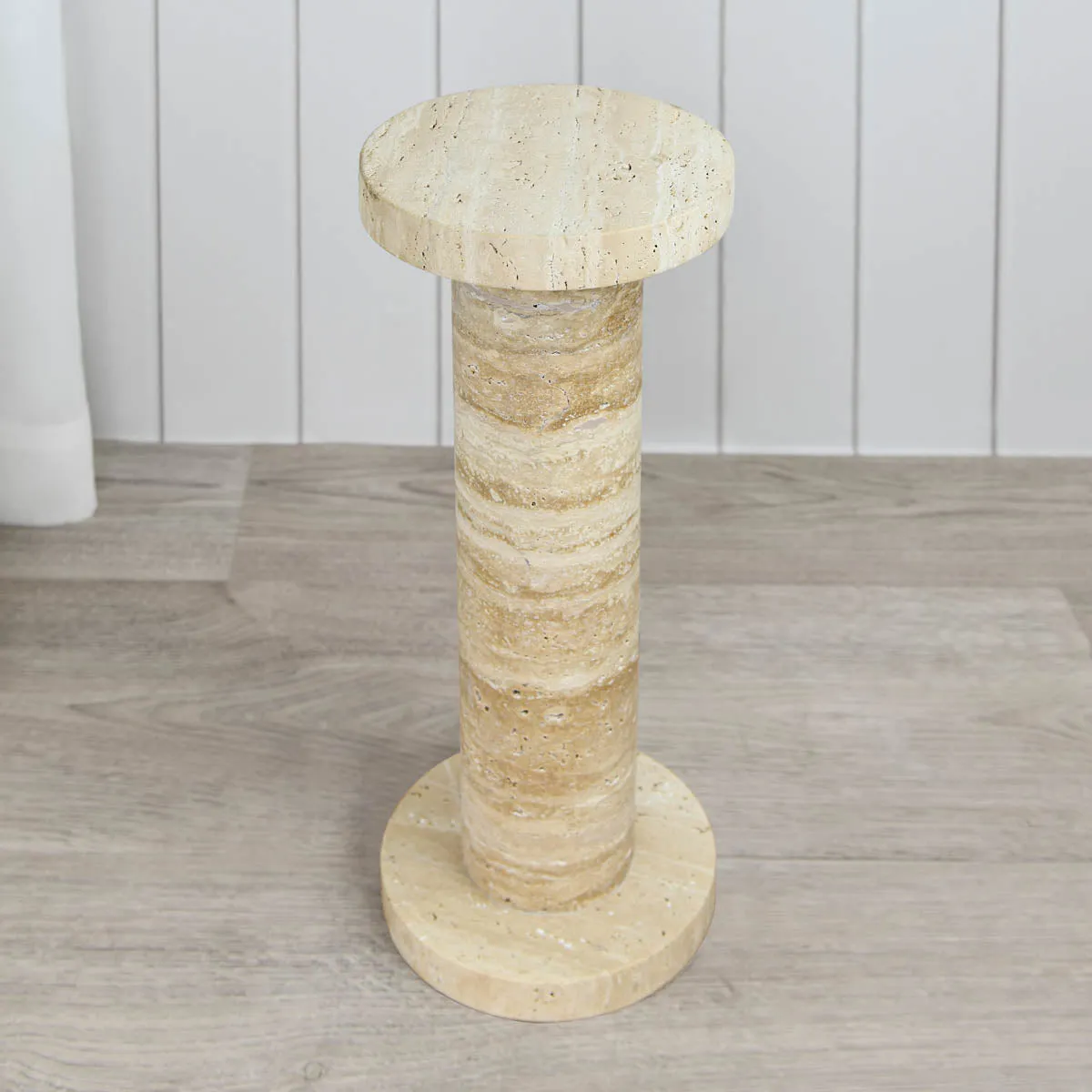 Olin Side Tables (Set of 2, Travertine)