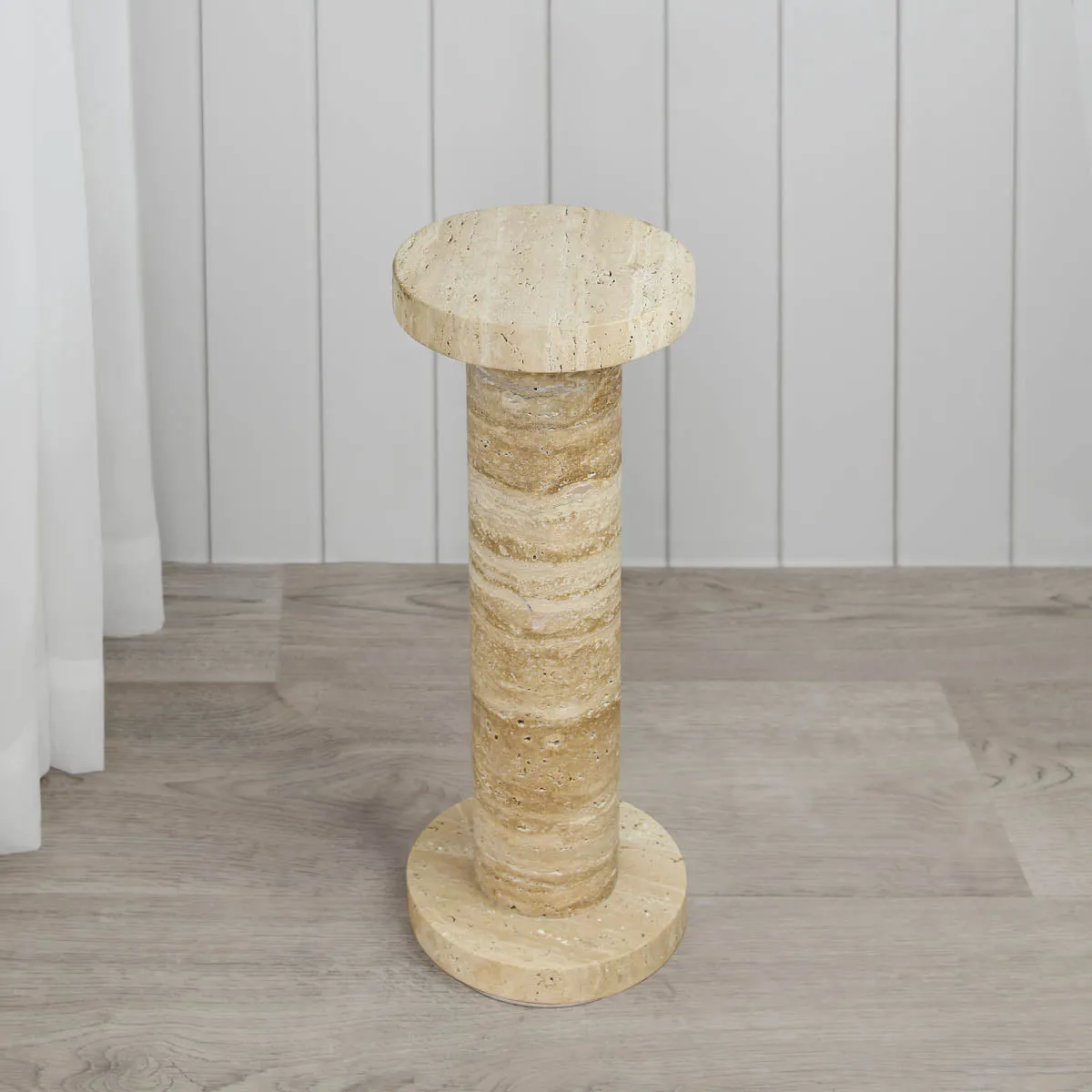 Olin Side Tables (Set of 2, Travertine)