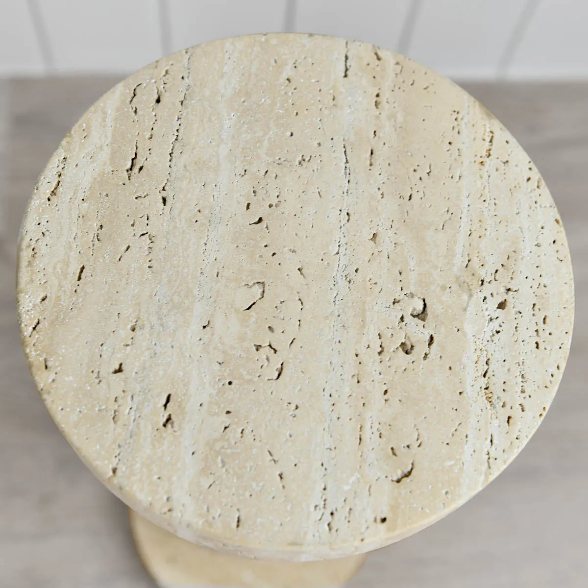 Olin Side Tables (Set of 2, Travertine)