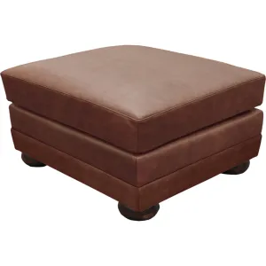 Omnia - Alpharetta - Leather Jumbo Ottoman