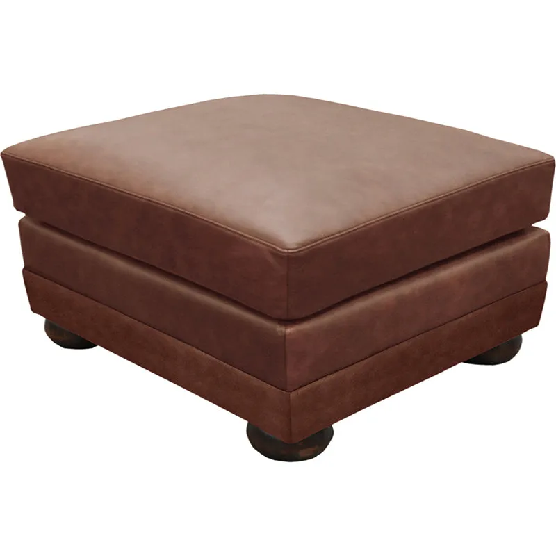 Omnia - Alpharetta - Leather Jumbo Ottoman