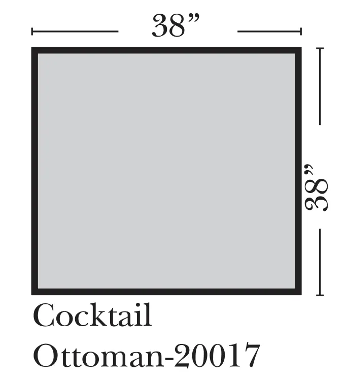 Omnia - Breckenridge - Cocktail Ottoman