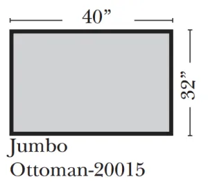 Omnia - Twin City - Jumbo Ottoman