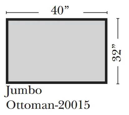 Omnia - Twin City - Jumbo Ottoman