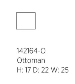 One for Victory - Chica -  Ottoman