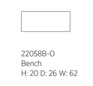 One for Victory - Colony - Bench Ottoman