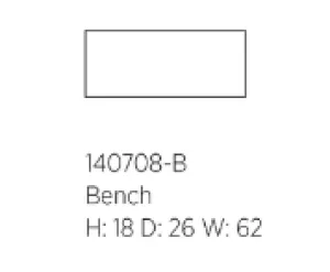 One for Victory - Goldenrod - Bench Ottoman