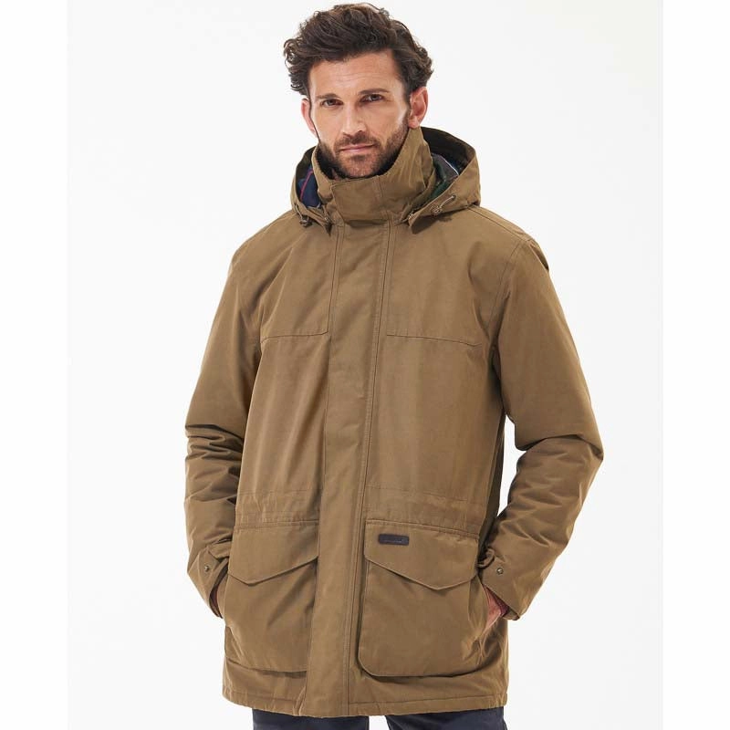 Barbour Lonnen Mens Waterproof Jacket - Clay Shop Smart Deals Shop the Savings Now