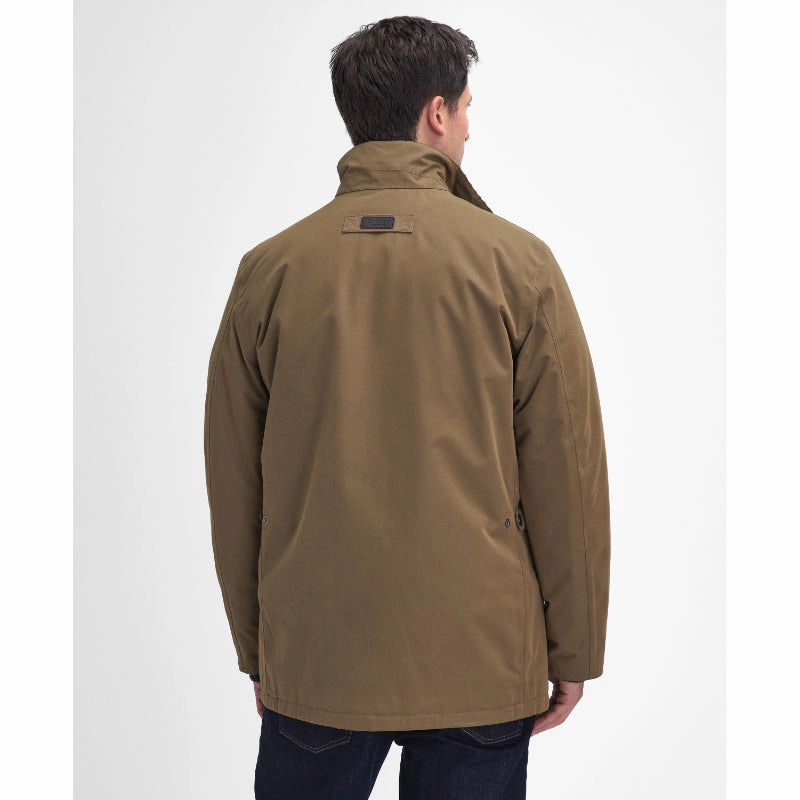 EndofWeek Deals Instant Deal Today Barbour Winter Spoonbill Waterproof Mens Jacket - Clay