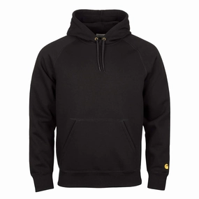 Carhartt Wip Chase Hooded Sweat Black / Gold Trending Offer Today
