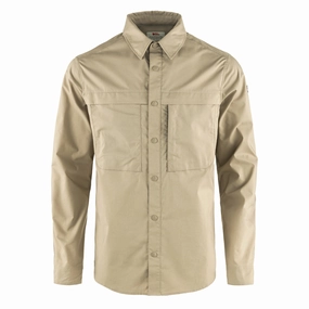 Clearance Savings Now Fjallraven Abisko Trail Shirt Ls Fossil