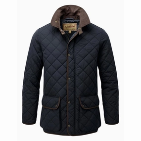 Grab Your Deal Today Schoffel Barrowden Mens Quilted Jacket - Midnight