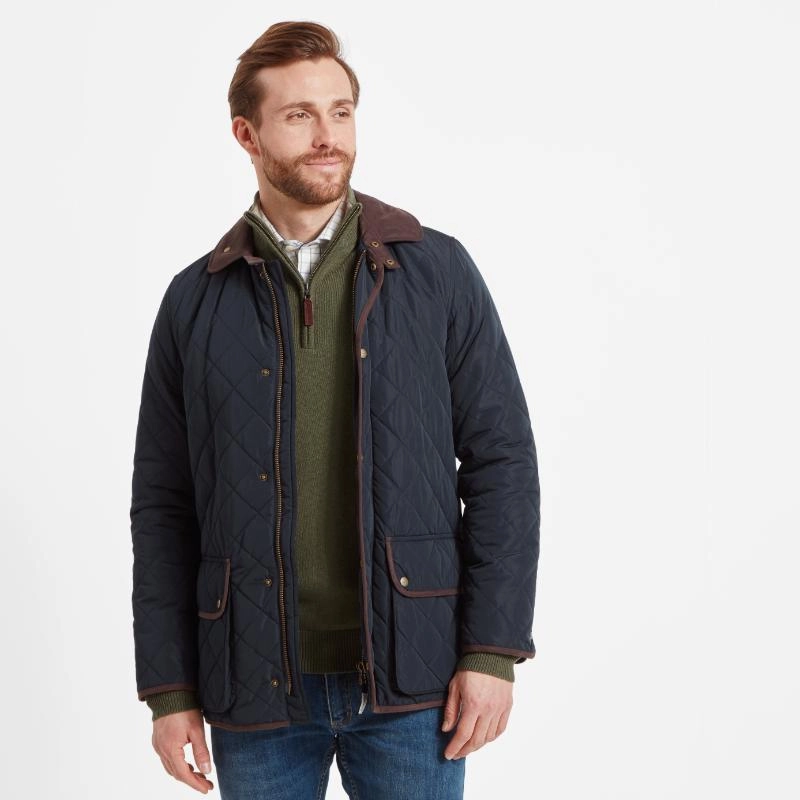 Limited Time Discount Schoffel Barrowden Mens Quilted Jacket - Midnight