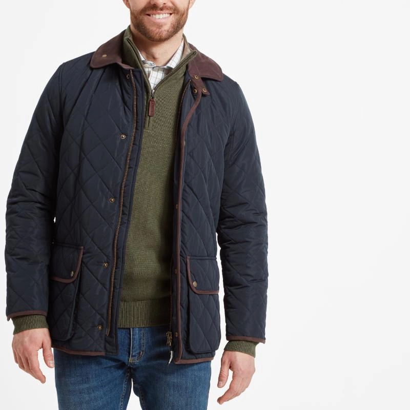 Trending Hot Deal Dont Miss This Deal Schoffel Barrowden Mens Quilted Jacket - Midnight
