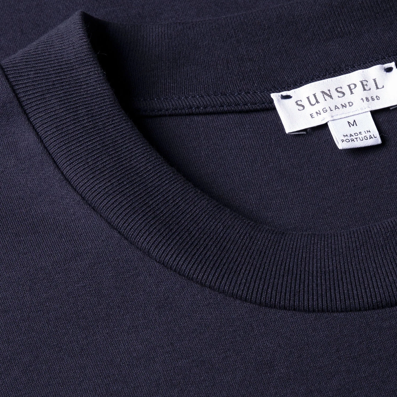 Sunspel Relaxed Fit Heavyweight Supima Cotton TShirt Navy Limited Time Hot Deal Hot Picks Today