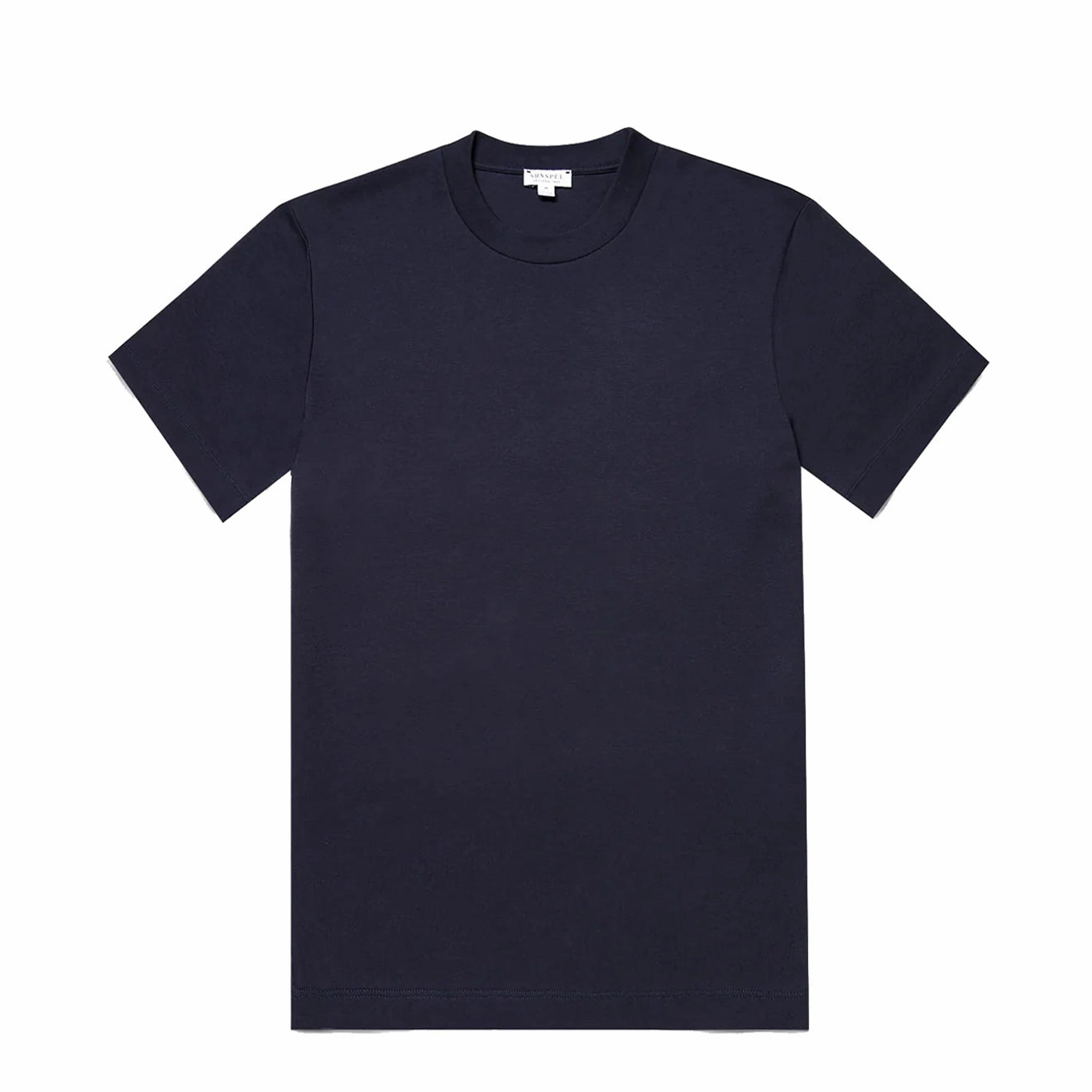 Sunspel Relaxed Fit Heavyweight Supima Cotton TShirt Navy Sale Ending Soon