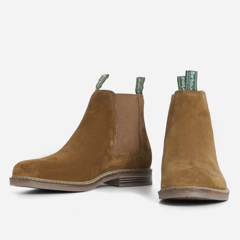 Big Price Drop Barbour Farsley Mens Chelsea Boot - Khaki