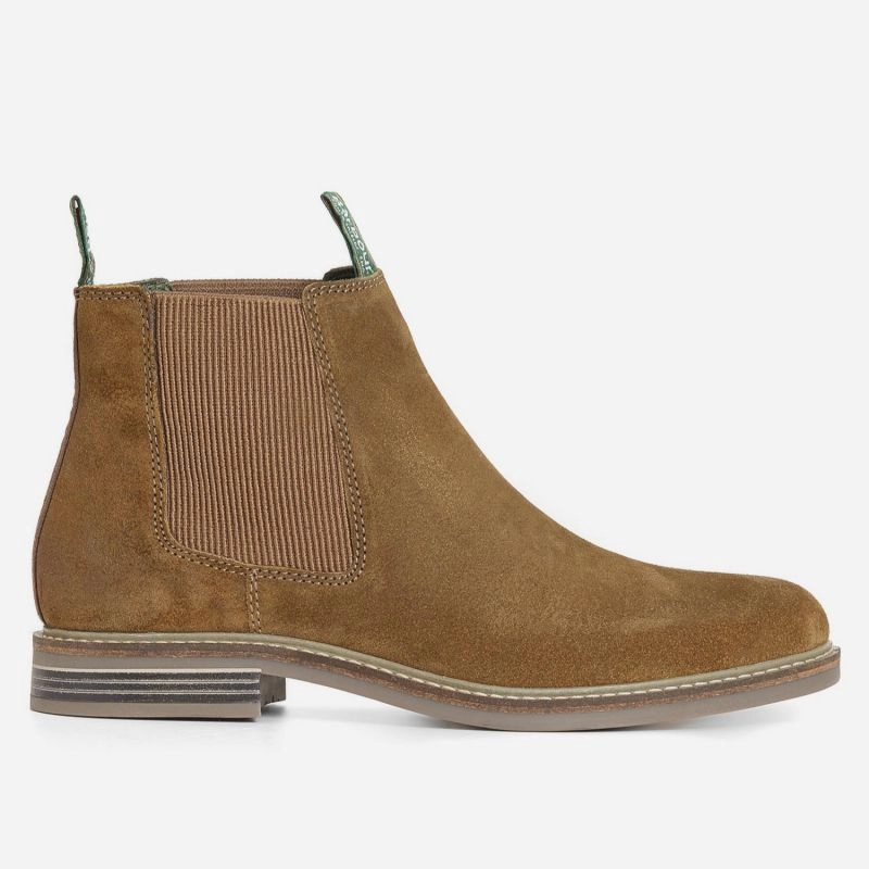 Barbour Farsley Mens Chelsea Boot - Khaki Limited Stock Offer Exclusive Online Offer