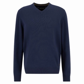 MustHave Deal Barbour Kelson Mens V-Neck Jumper - Navy