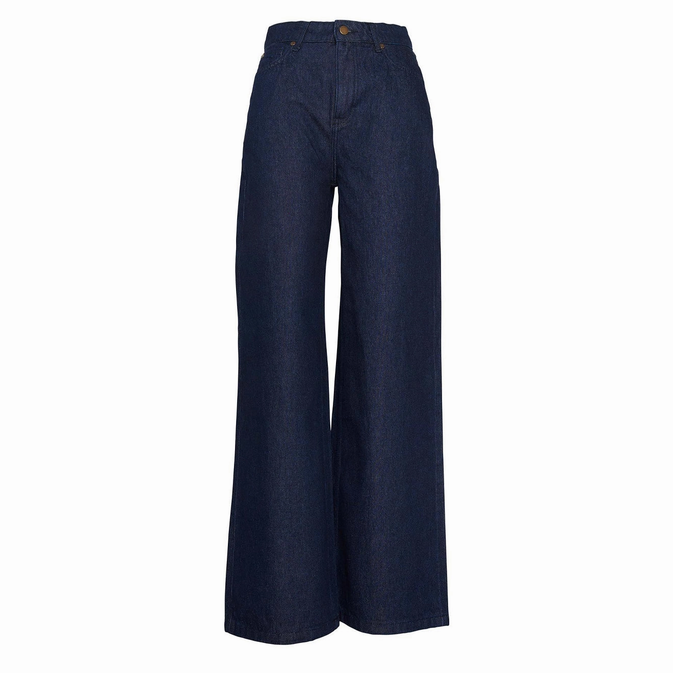 Mega Savings Now Deal Frenzy Today Barbour Womens Maisie Wide Leg Jeans Dark Indigo Wash