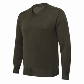Beretta Kent V-Neck Tech Sweater Brown Bark / Moss Trending Offer Today Big Savings Today