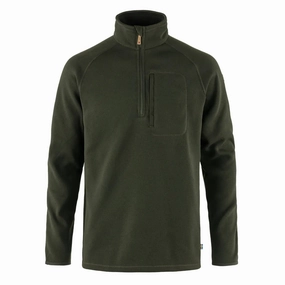 Shop Now Save Fjallraven Ovik Fleece Half Zip Deep Forest