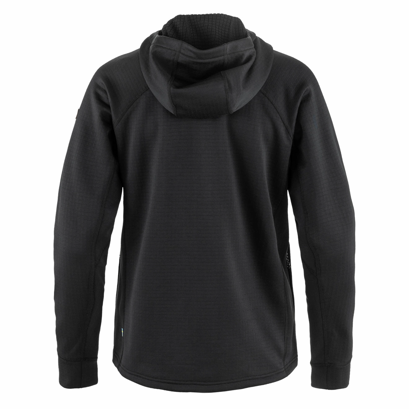 Flash Discount Today Fjallraven Womens Abisko Grid Fleece Hoodie Black