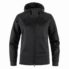 Exclusive Online Discount Weekend Flash Offer Fjallraven Womens Abisko Grid Fleece Hoodie Black