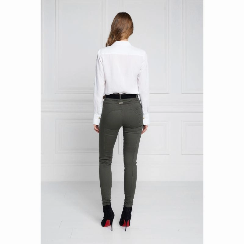 Today Only Offer Big Clearance Event Holland Cooper Biker Ladies Jeans - Hunter Green