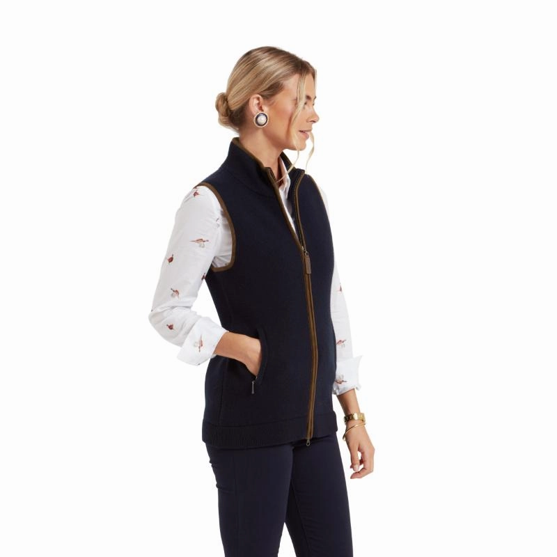 Weekend Specials Limited Stock Deals Schoffel Orkney Merino Ladies Gilet - Navy