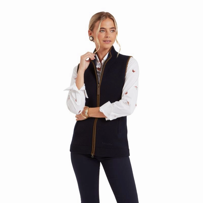 Today Only Special Schoffel Orkney Merino Ladies Gilet - Navy