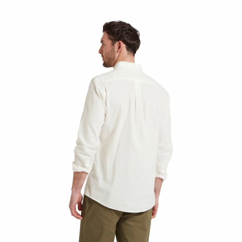 Schoffel Walsingham Mens Linen Shirt - White MustShop Sale