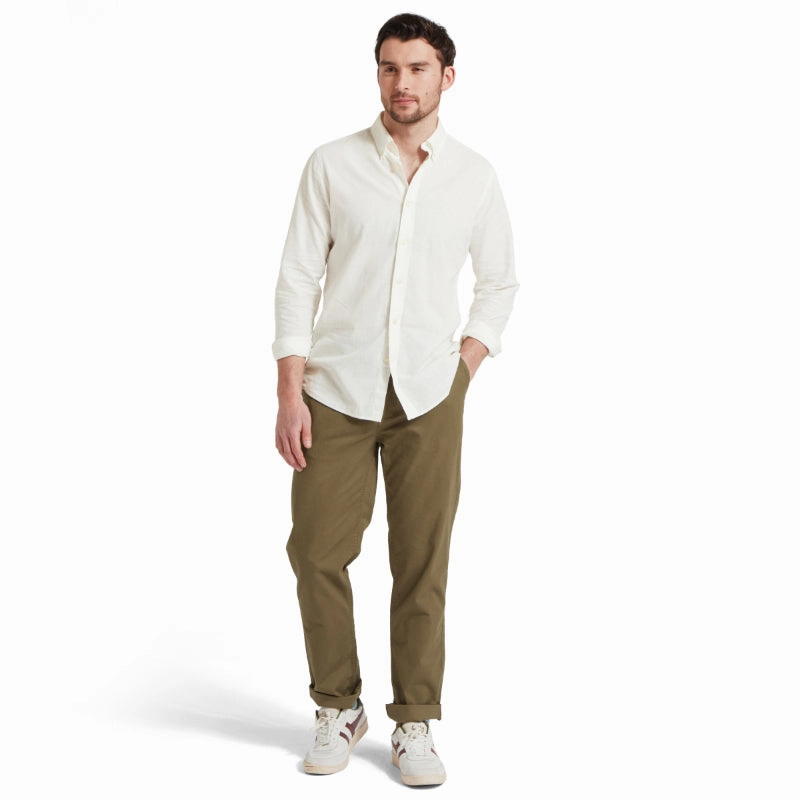 Schoffel Walsingham Mens Linen Shirt - White Grab It Fast