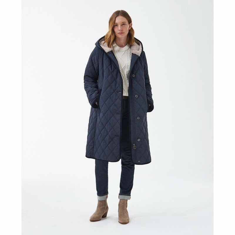 Clearance Event Today Dont Wait Save Today Barbour Bream Ladies Quilted Jacket - Dark Navy/Dress