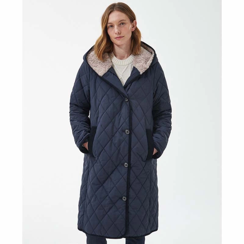 Barbour Bream Ladies Quilted Jacket - Dark Navy/Dress Big Sale Today Limited Stock Alert