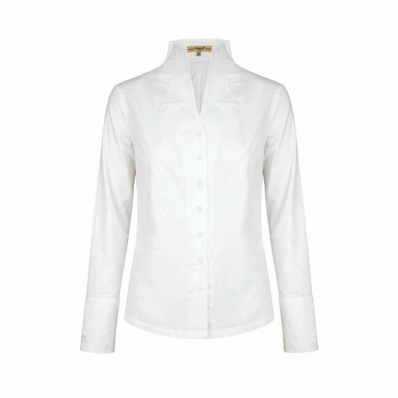 Clearance Event Today Todays Mega Savings Dubarry Snowdrop Ladies Portrait Collar Shirt - White