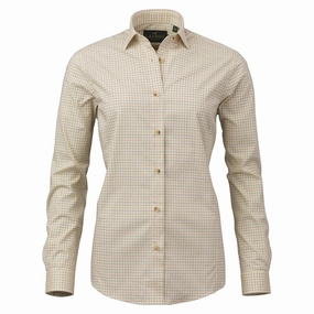 Laksen Mia Ladies Shirt - Brownie/Burnt Orange/Cornflower Today Only Special Exclusive Holiday Deal