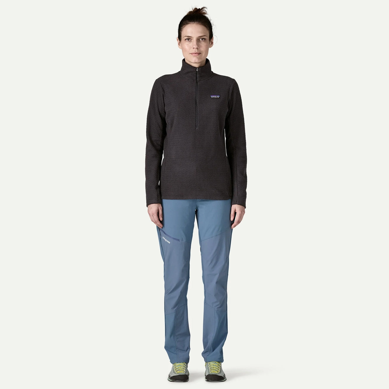 Patagonia Womens R1 Air Fleece Zip-Neck Black Online Exclusive Deal MustShop Sale